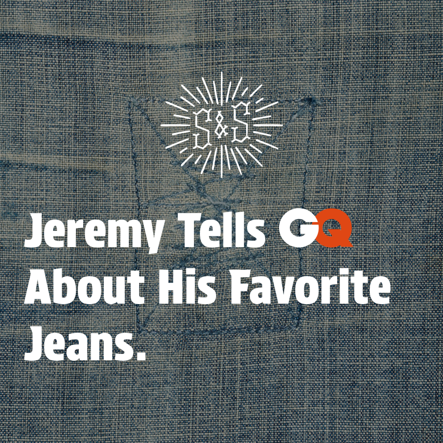 Jeremy Breaks Down his Favorite Jeans for GQ