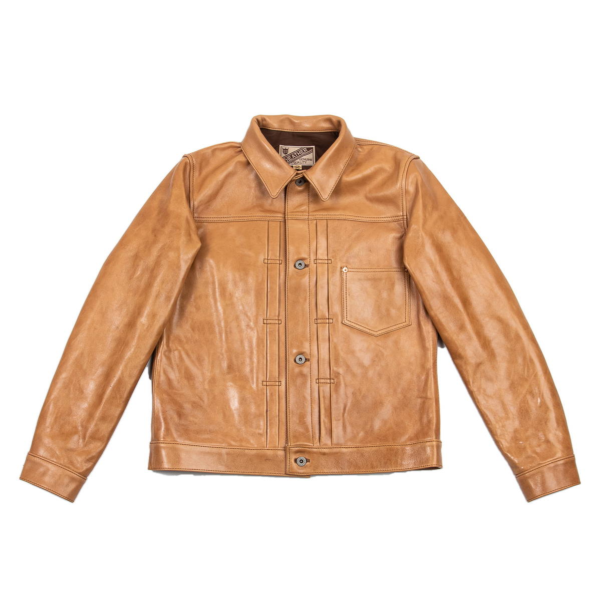 Deep Dive - Y'2 Kakishibu Persimmon Tanned Horsehide Type-1 Jacket