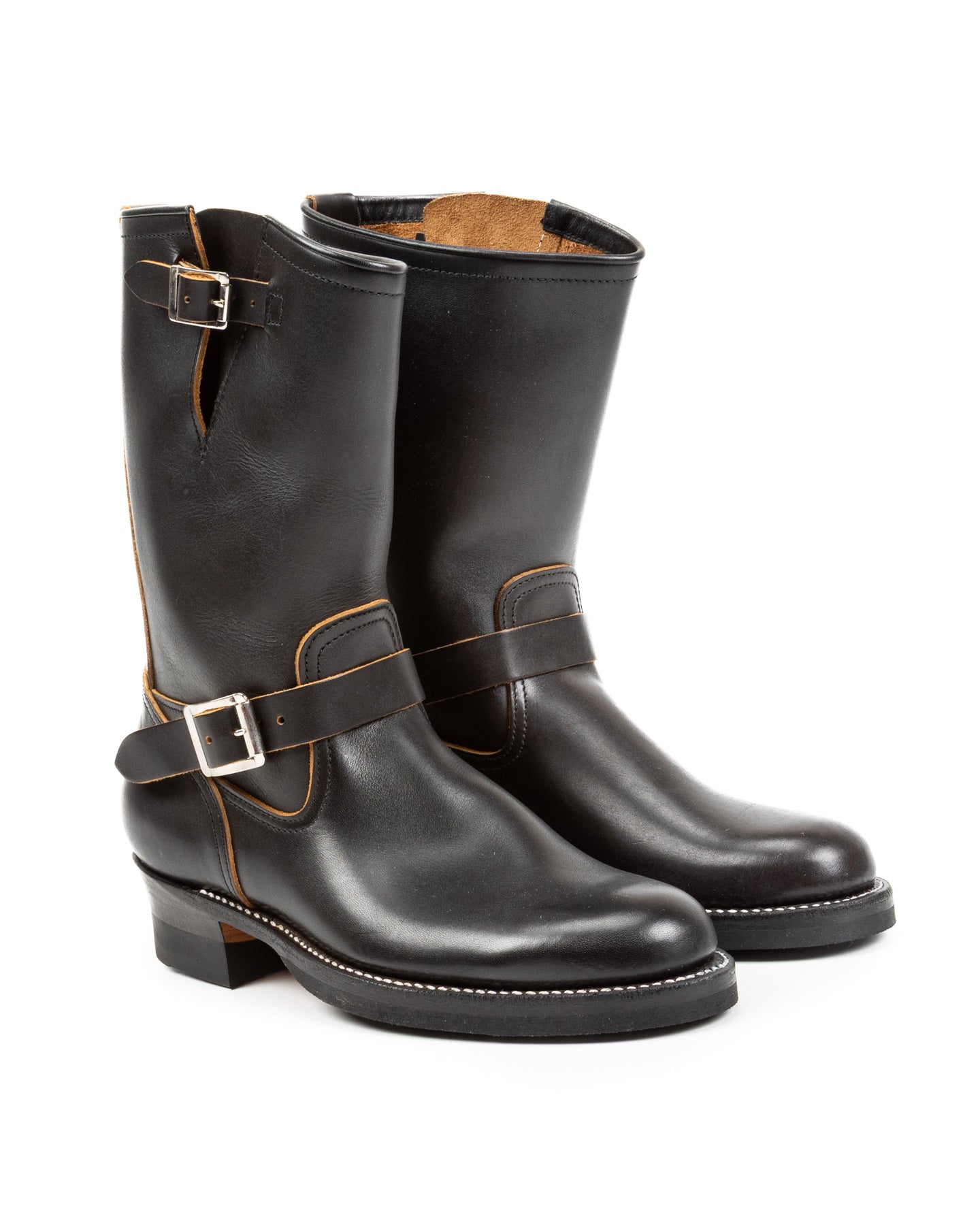 靴 leather engineer boots mode swag Engineer Boots - Black Heavyweight Kipskin – Standard & Strange