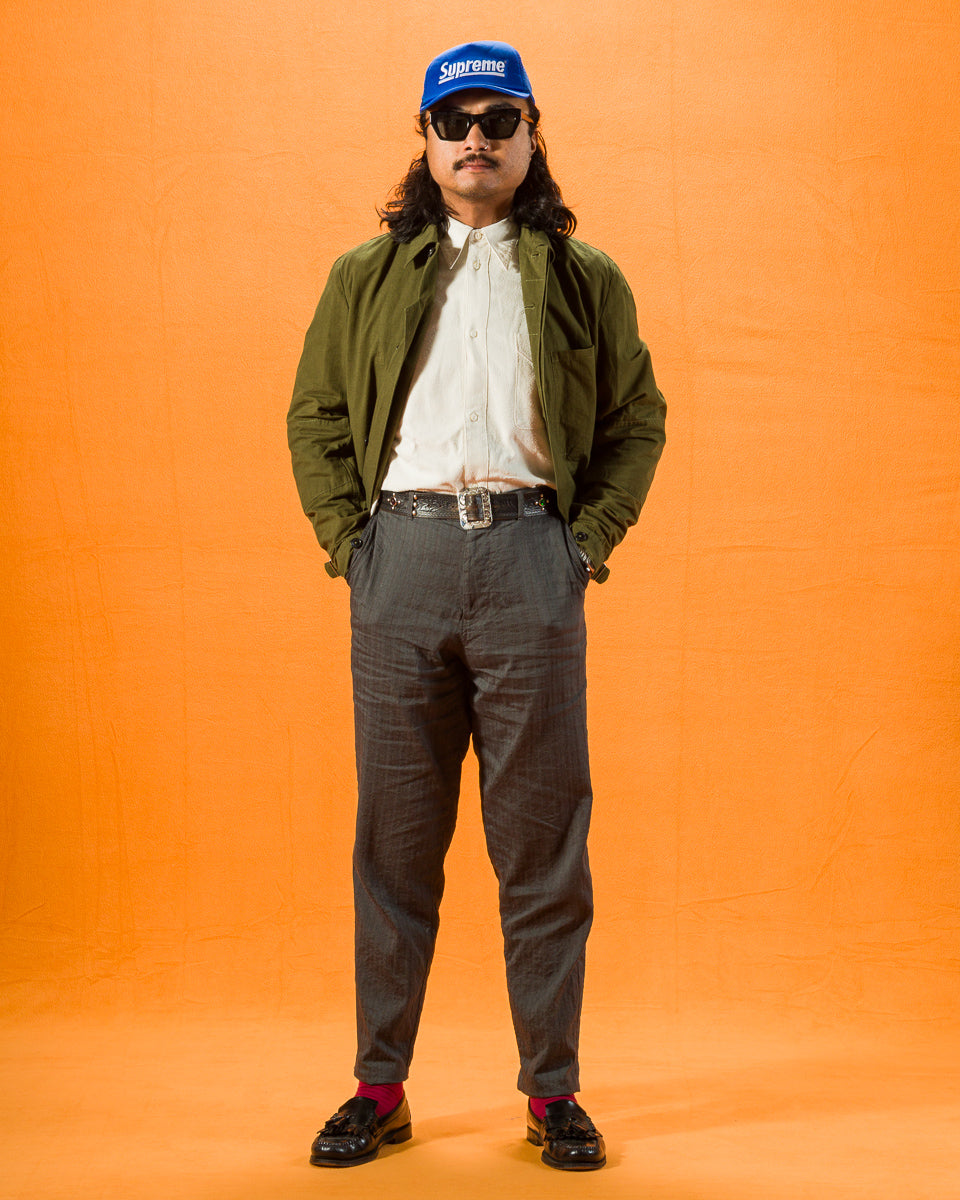 1st PAT-RN Camden Jacket - Olive Slub - Standard & Strange