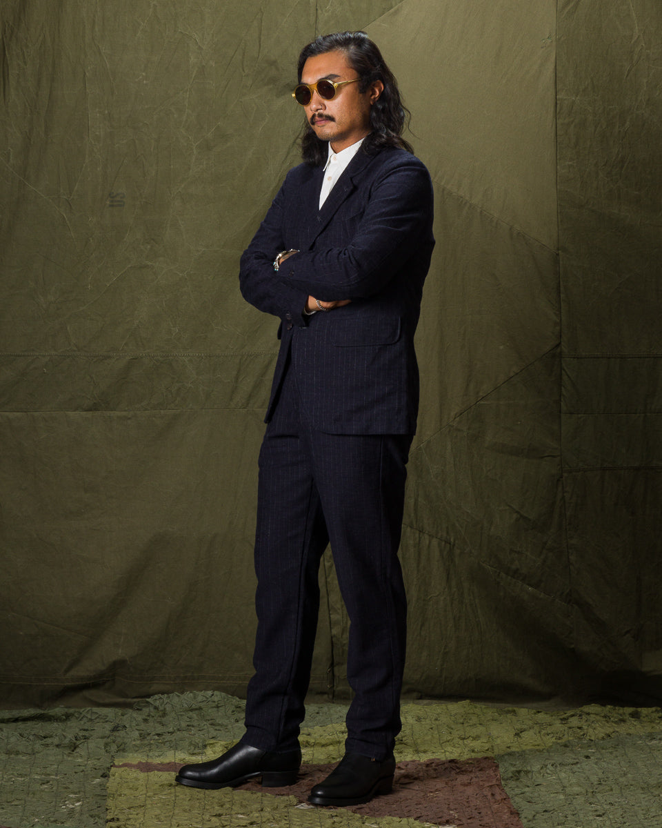 1st PAT-RN Horloger Jacket - Navy/Grey Pinstripe - Standard & Strange