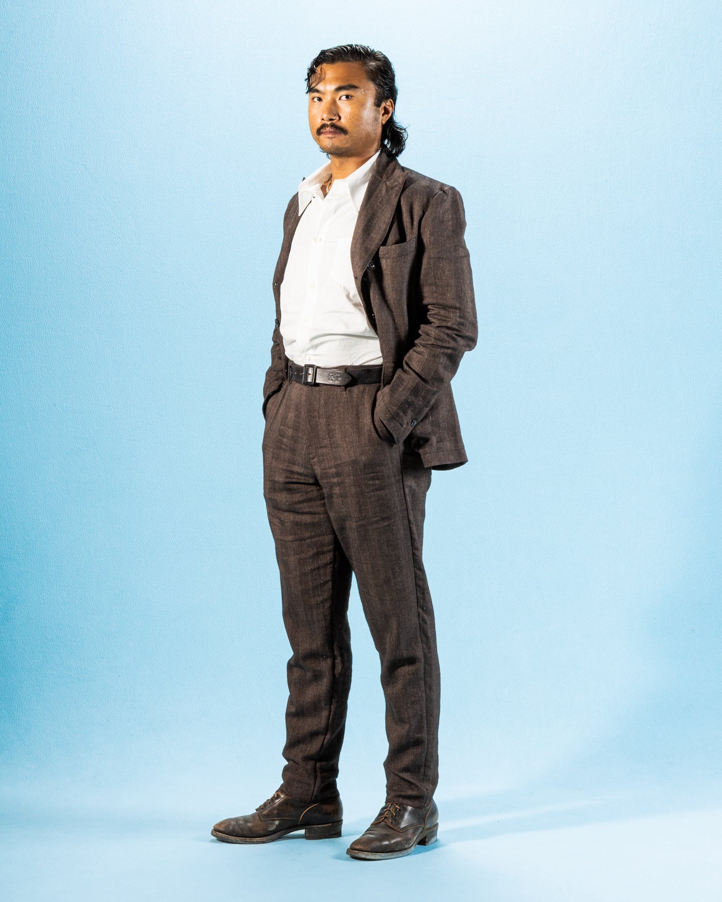 1st PAT-RN Logan Trouser - Burnt Fusion Herringbone - Standard & Strange