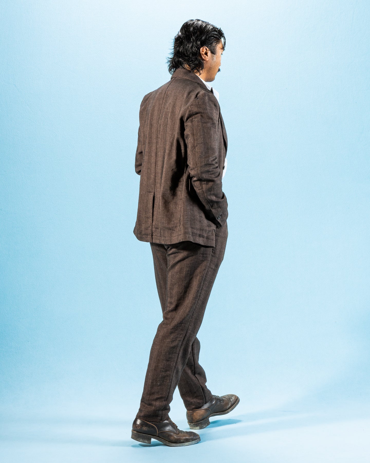 1st PAT-RN Logan Trouser - Burnt Fusion Herringbone - Standard & Strange