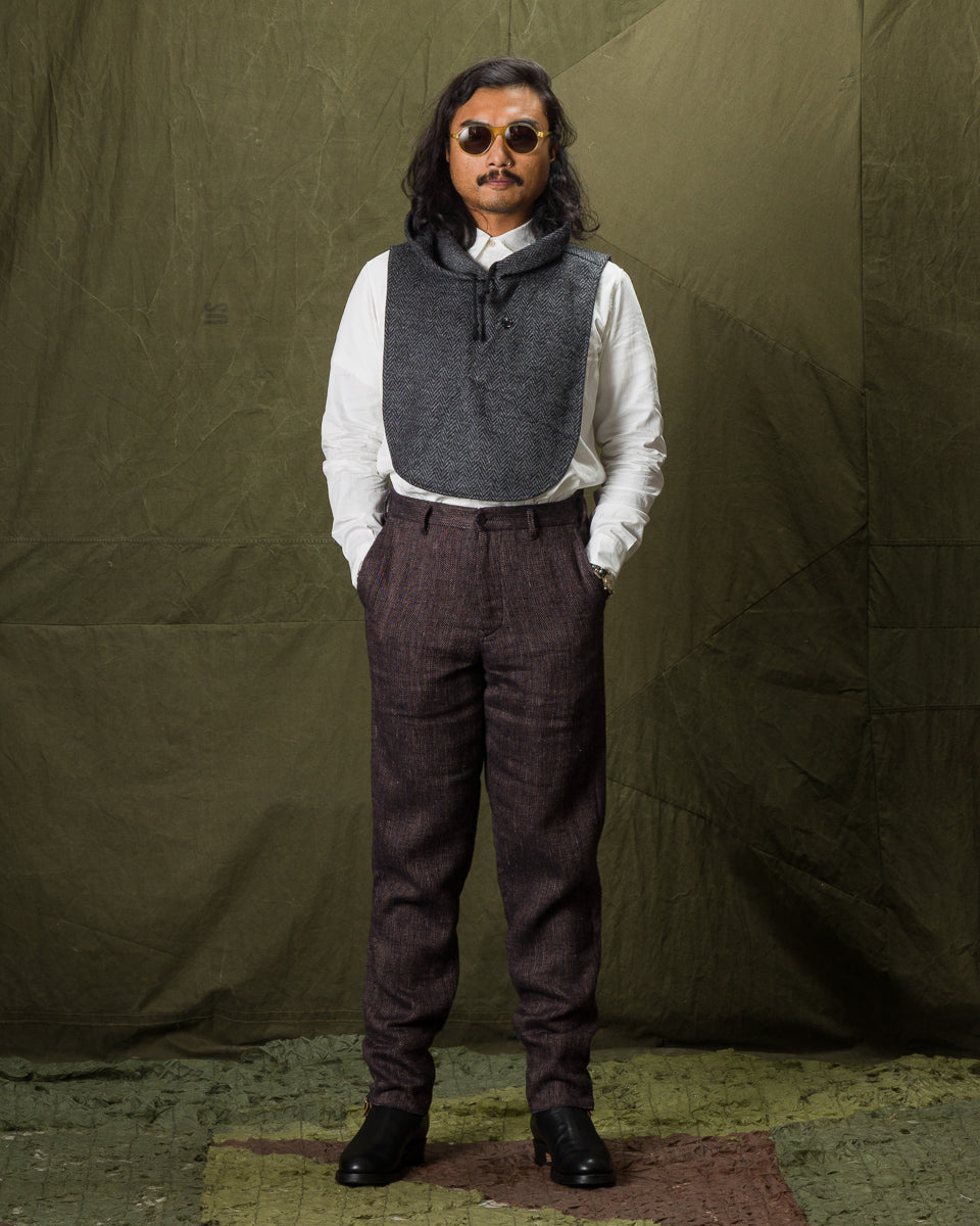 1st PAT-RN Logan Trousers - Melange Brown Herringbone - Standard & Strange