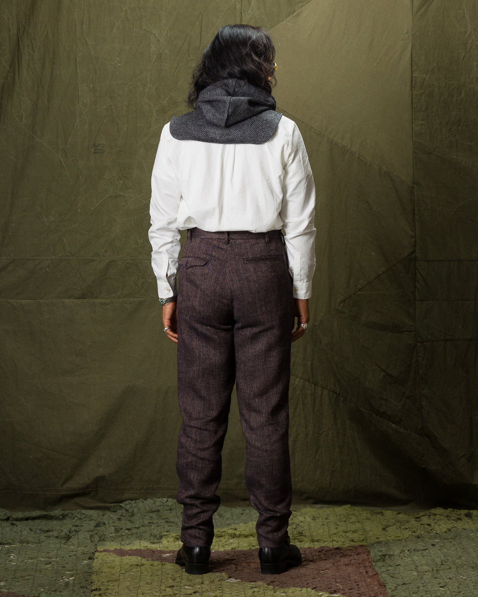 1st PAT-RN Logan Trousers - Melange Brown Herringbone - Standard & Strange