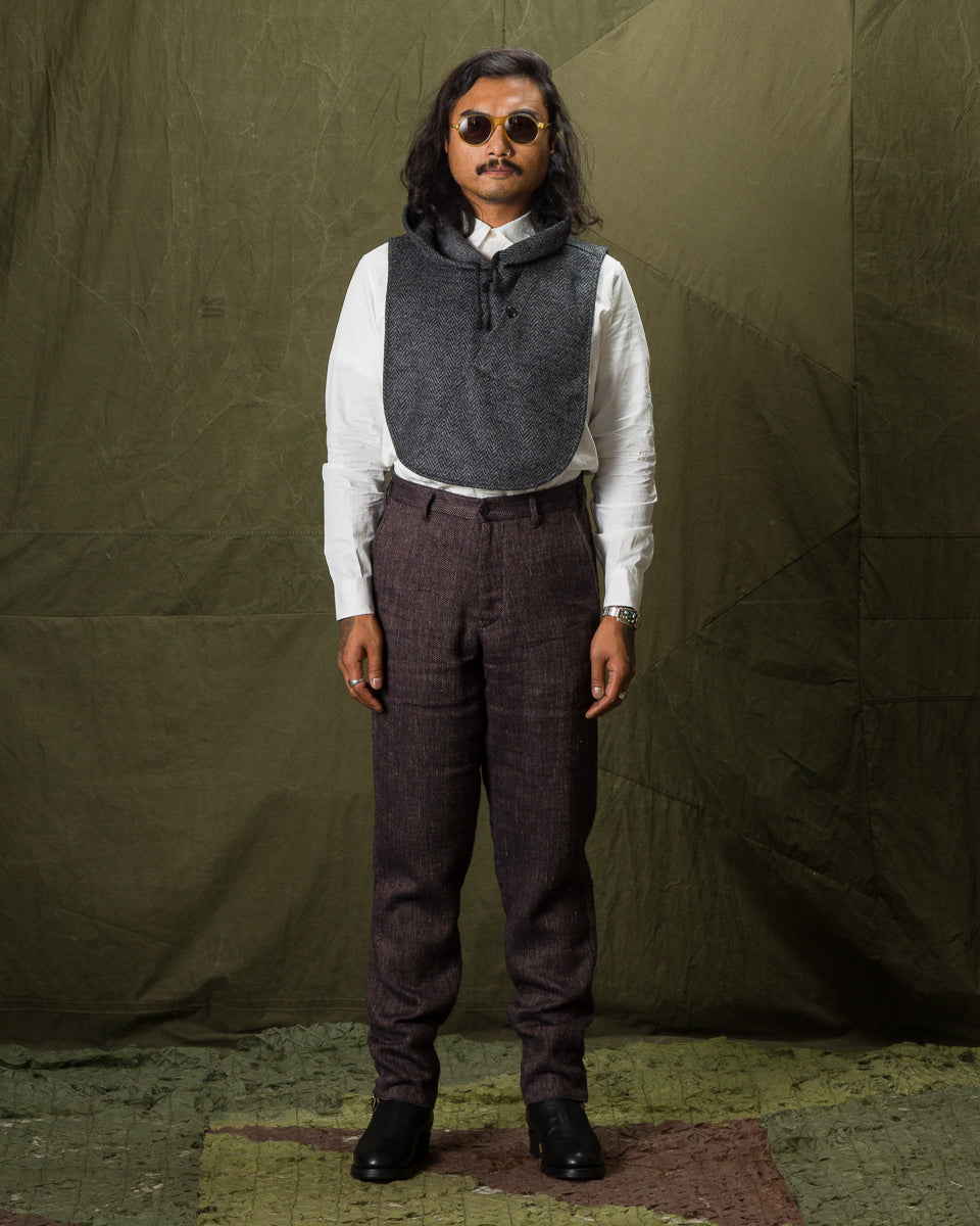 1st PAT-RN Logan Trousers - Melange Brown Herringbone - Standard & Strange