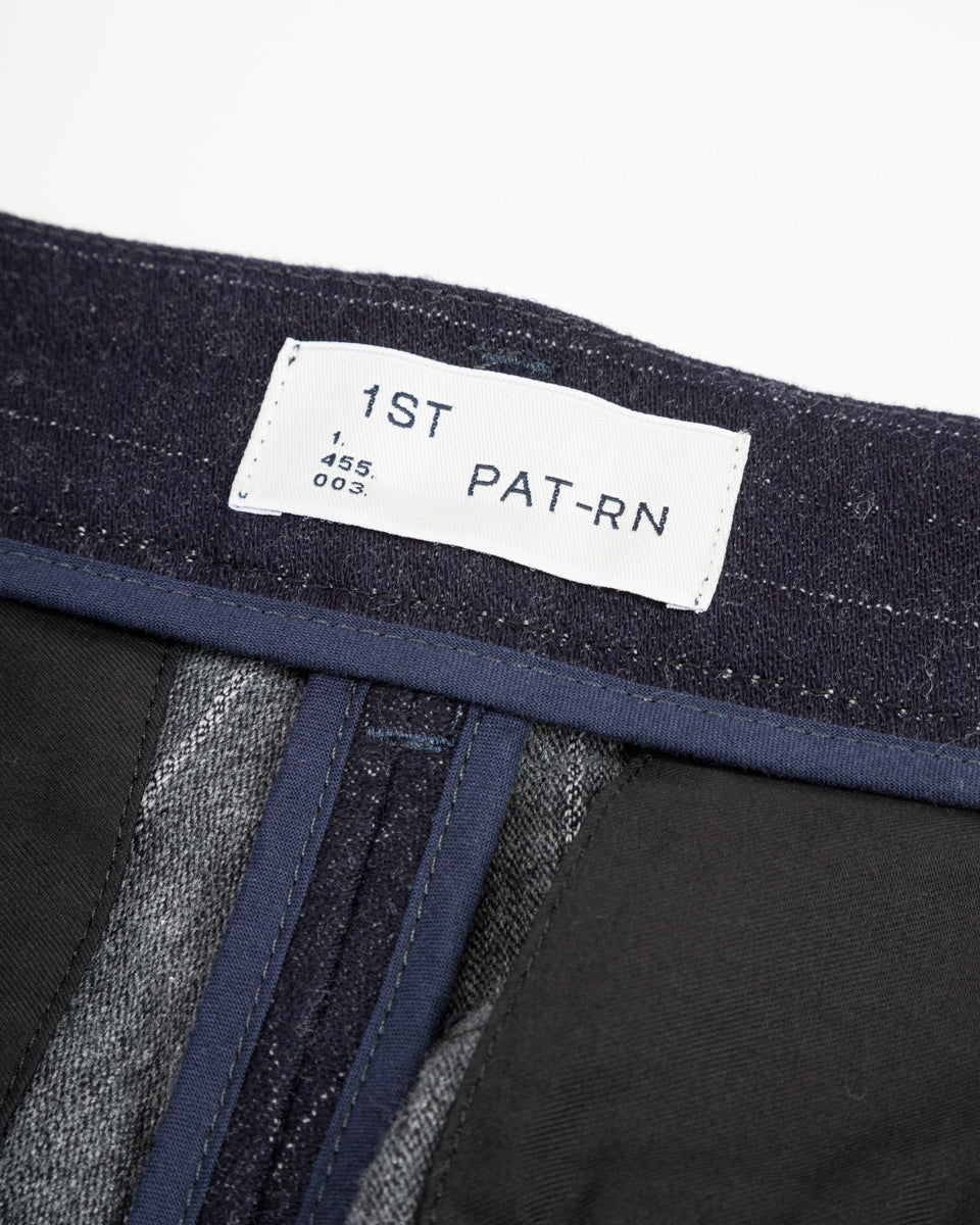 1st PAT-RN Logan Trousers - Navy/Grey Pinstripes - Standard & Strange
