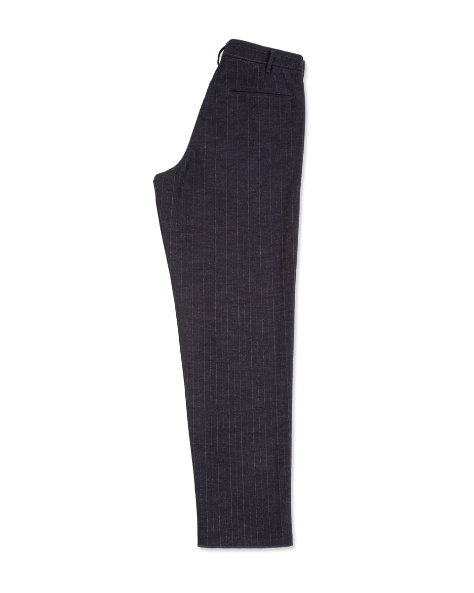 1st PAT-RN Logan Trousers - Navy/Grey Pinstripes - Standard & Strange