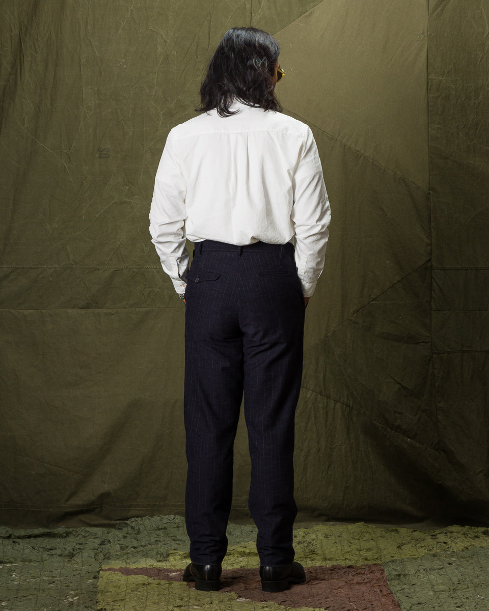 1st PAT-RN Logan Trousers - Navy/Grey Pinstripes - Standard & Strange