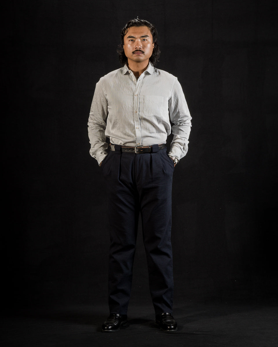 1st PAT-RN Boston Shirt - Fine Stripes - Standard & Strange