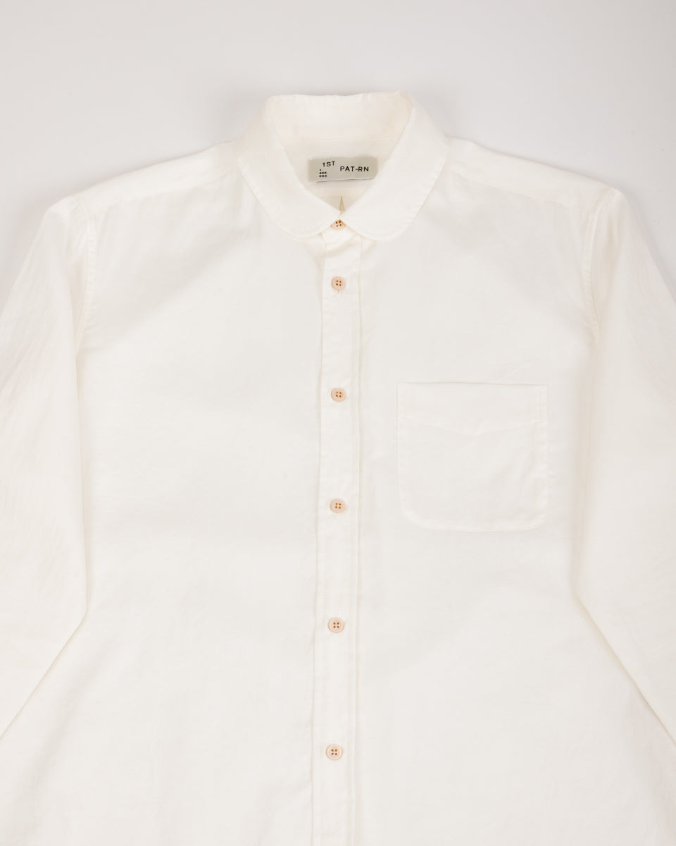 1st PAT-RN Boston Shirt - White Pelleovo - Standard & Strange