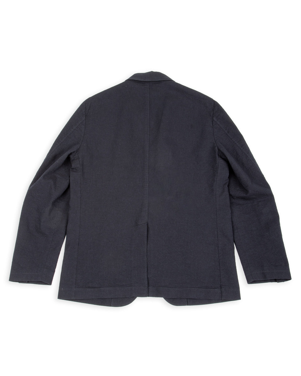 1st PAT-RN Horloger Blazer - Dark Blue Pinpoint Cotton/Linen - Standard & Strange