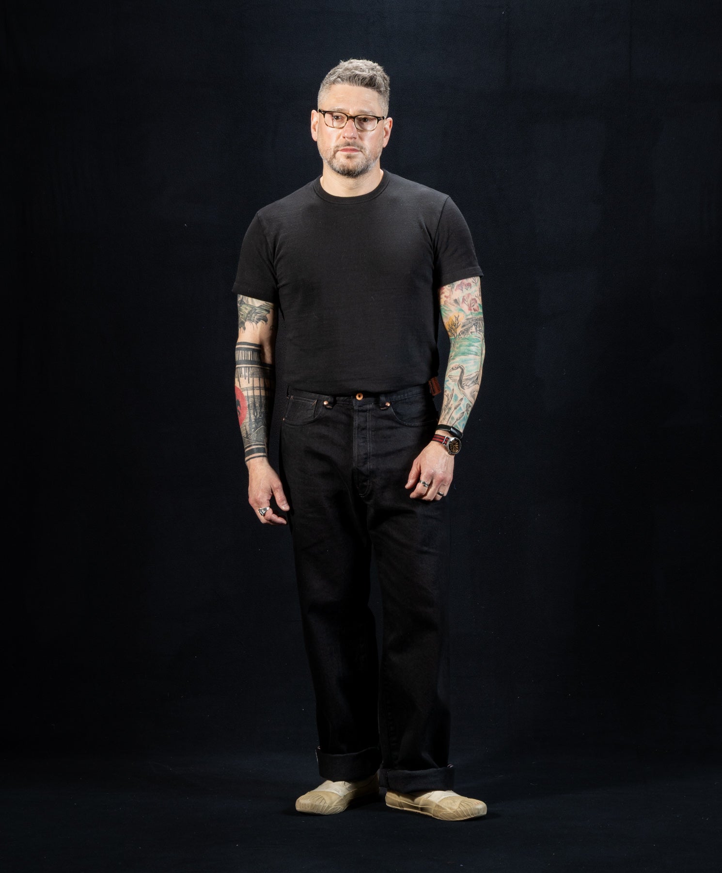 Duke Wide Fit - 14.5 oz Soaked Gunpowder Denim