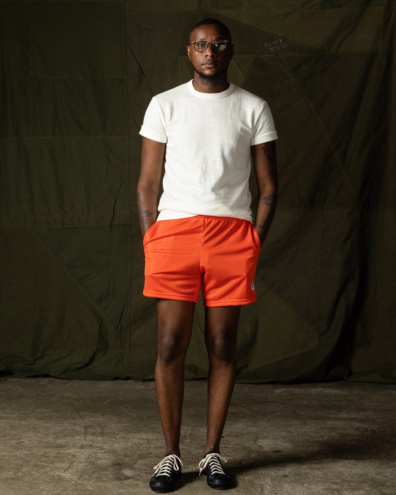 American Trench S&S x American Trench Mesh Short - Orange - Standard & Strange