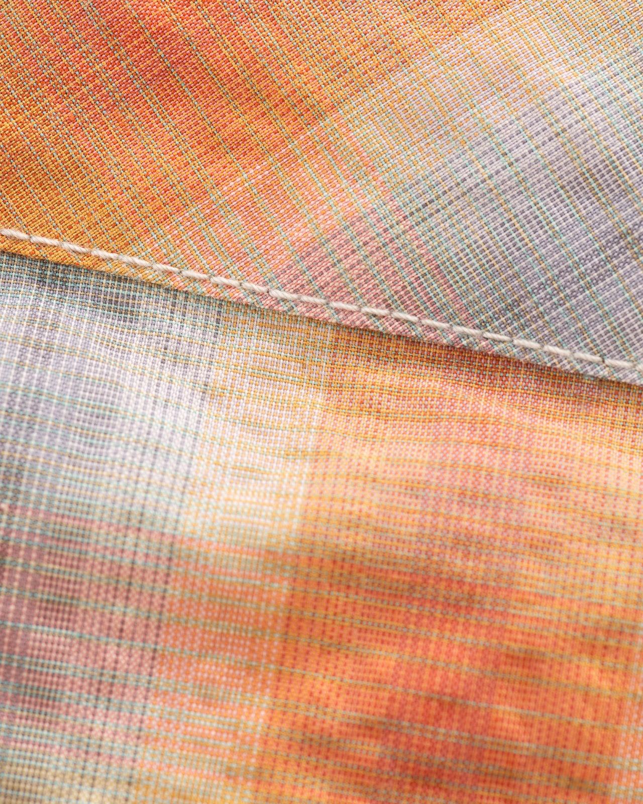 And Wander Dry Check Open S/S Shirt - Orange - Standard & Strange