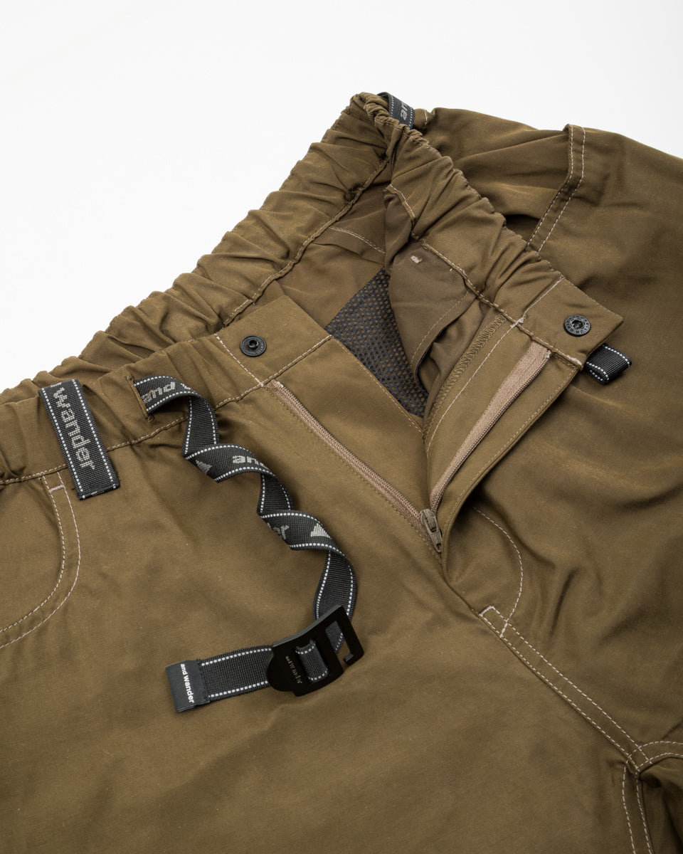 And Wander High Count Cloth Wide Pants - Dark Khaki - Standard & Strange