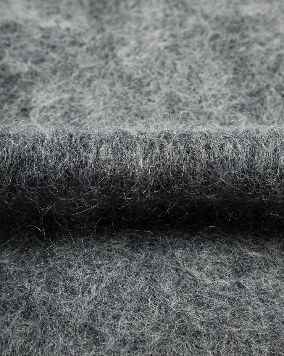 And Wander Mohair Wool Knit Hoodie - Gray - Standard & Strange