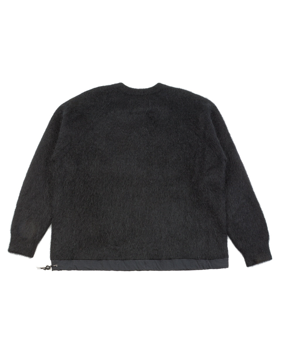And Wander Mohair Wool Sweater - Black - Standard & Strange
