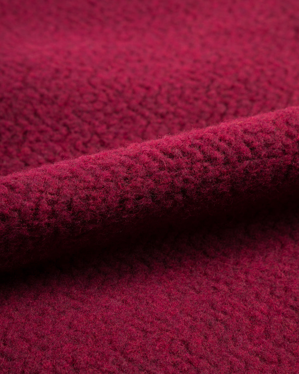 And Wander Re Wool JQ Stand Zip - Bordeaux - Standard & Strange