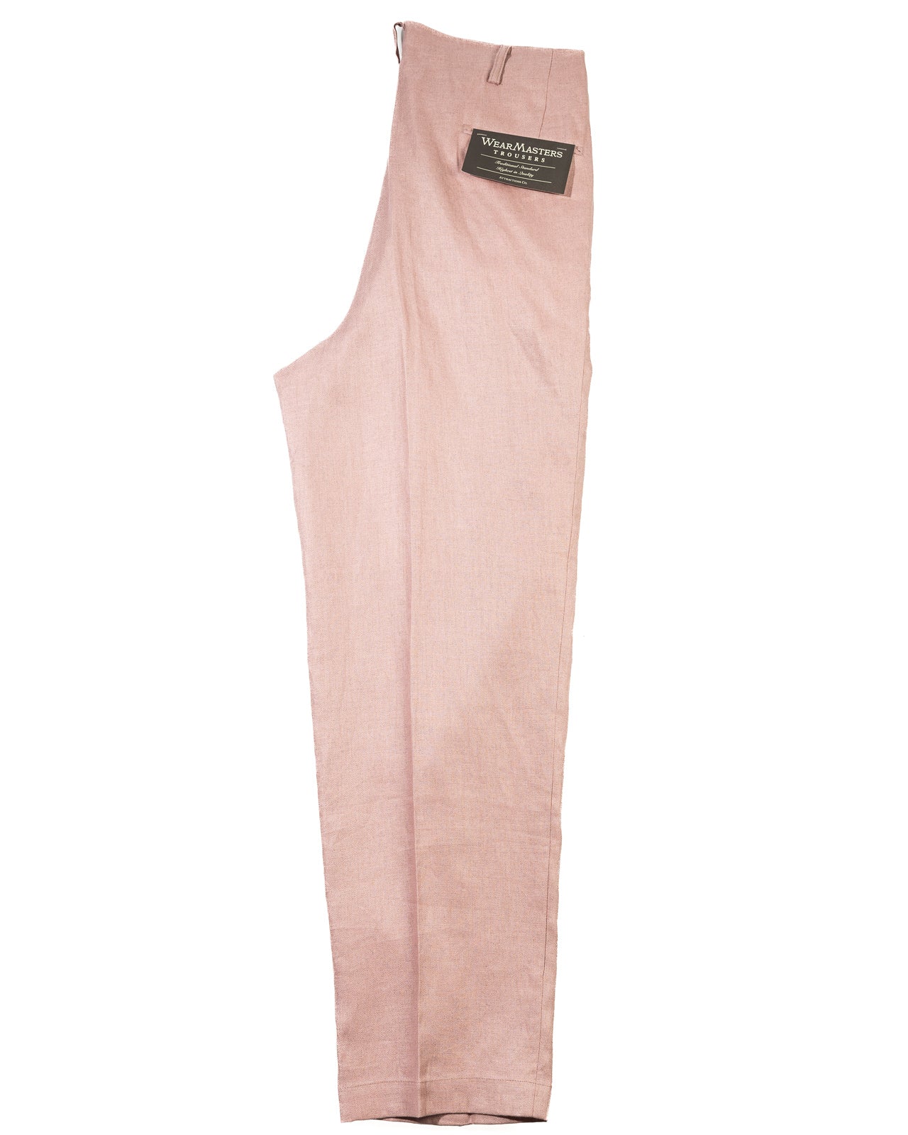Attractions Double Pleats Linen Trousers - Pink - Standard & Strange