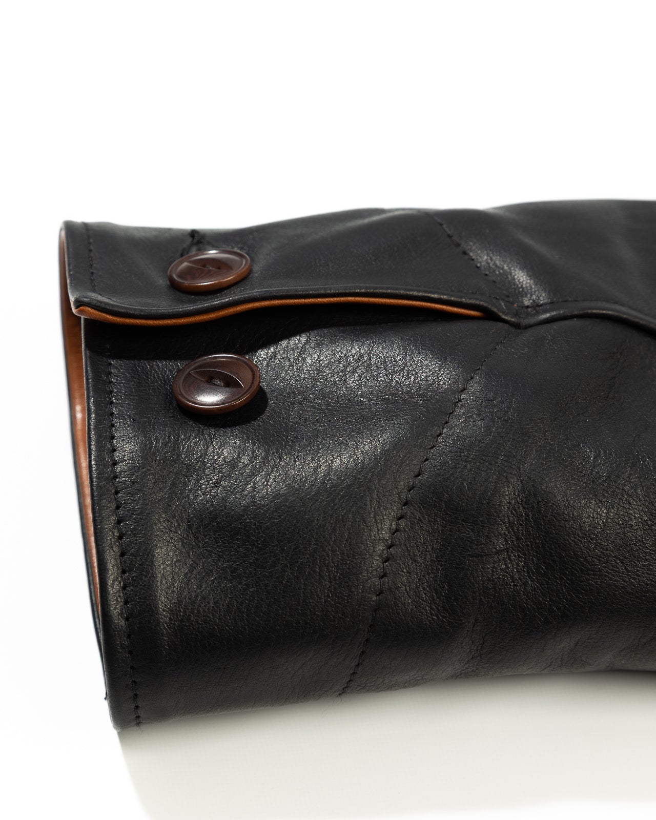 Attractions Horsehide A-1 Zip Jacket - Black / Brown - Standard & Strange