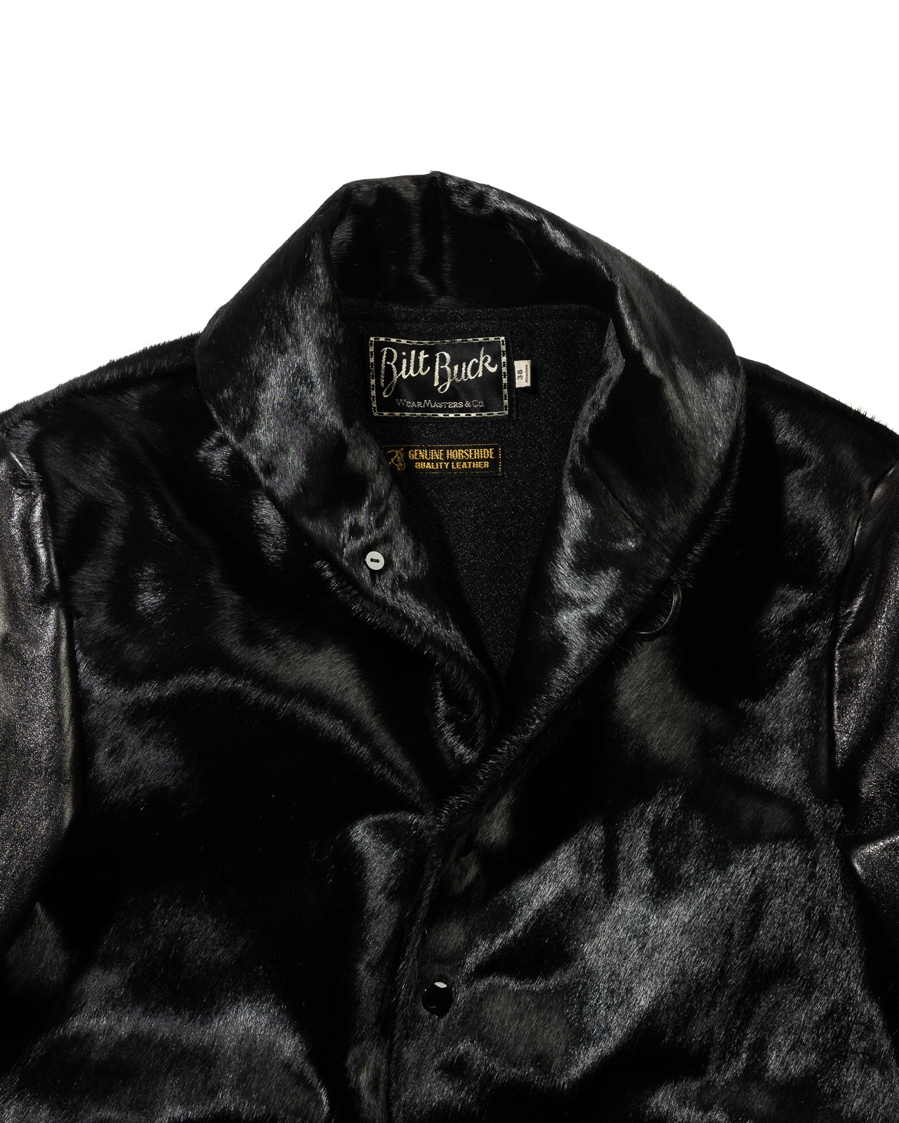 Attractions King Shawl Jacket - Black Hair on Hide - Standard & Strange