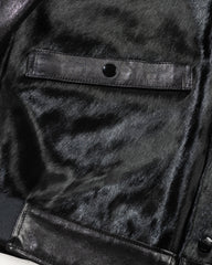 Attractions King Shawl Jacket - Black Hair on Hide - Standard & Strange