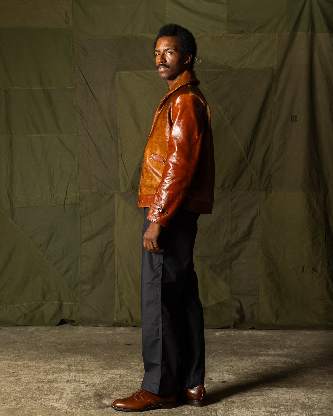 Attractions King Shawl Jacket - Brown Hair on Hide - Standard & Strange