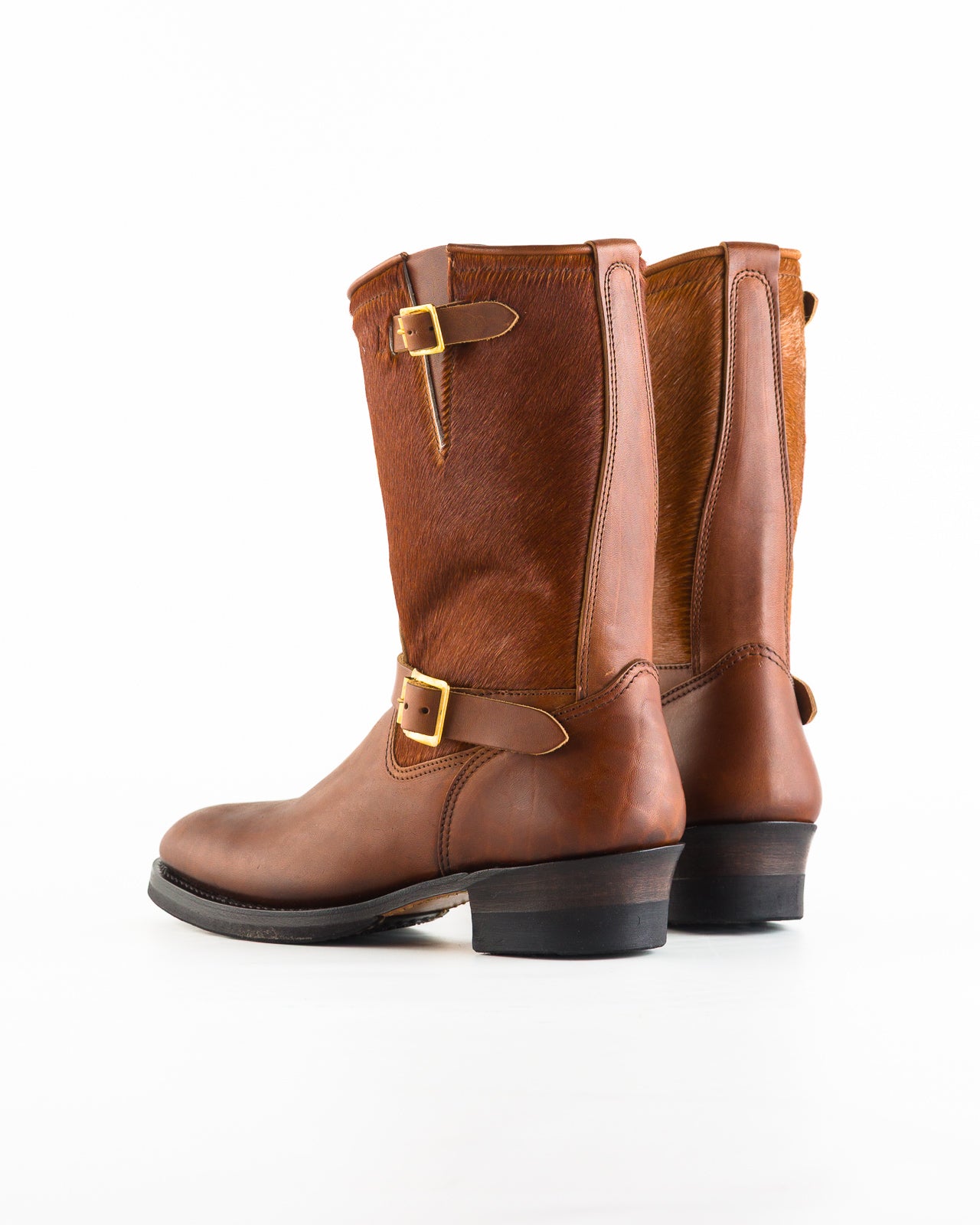 Attractions S&S x Attractions 444 Engineer Boot - Brown Horsehair - Standard & Strange