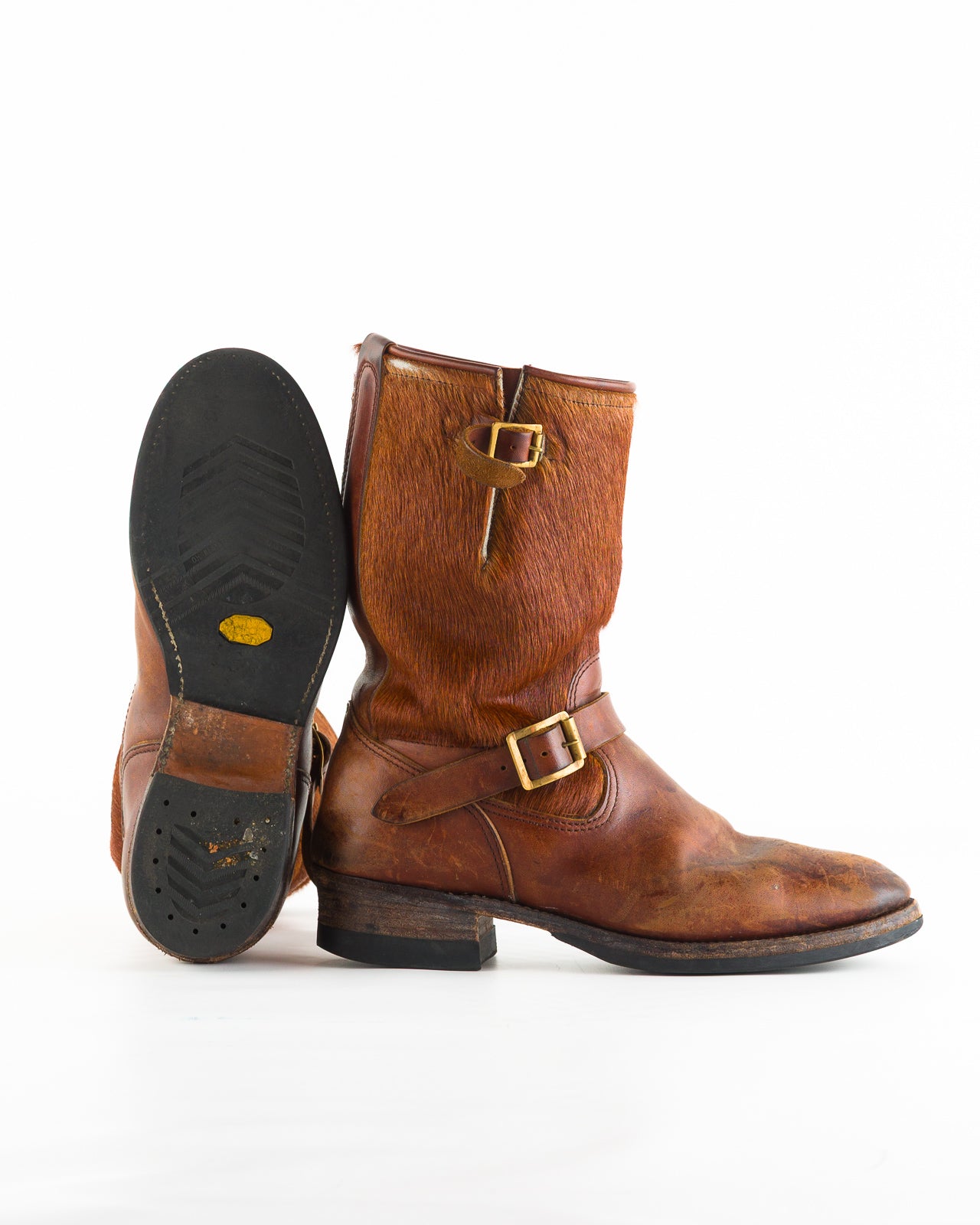 Attractions S&S x Attractions 444 Engineer Boot - Brown Horsehair - Standard & Strange