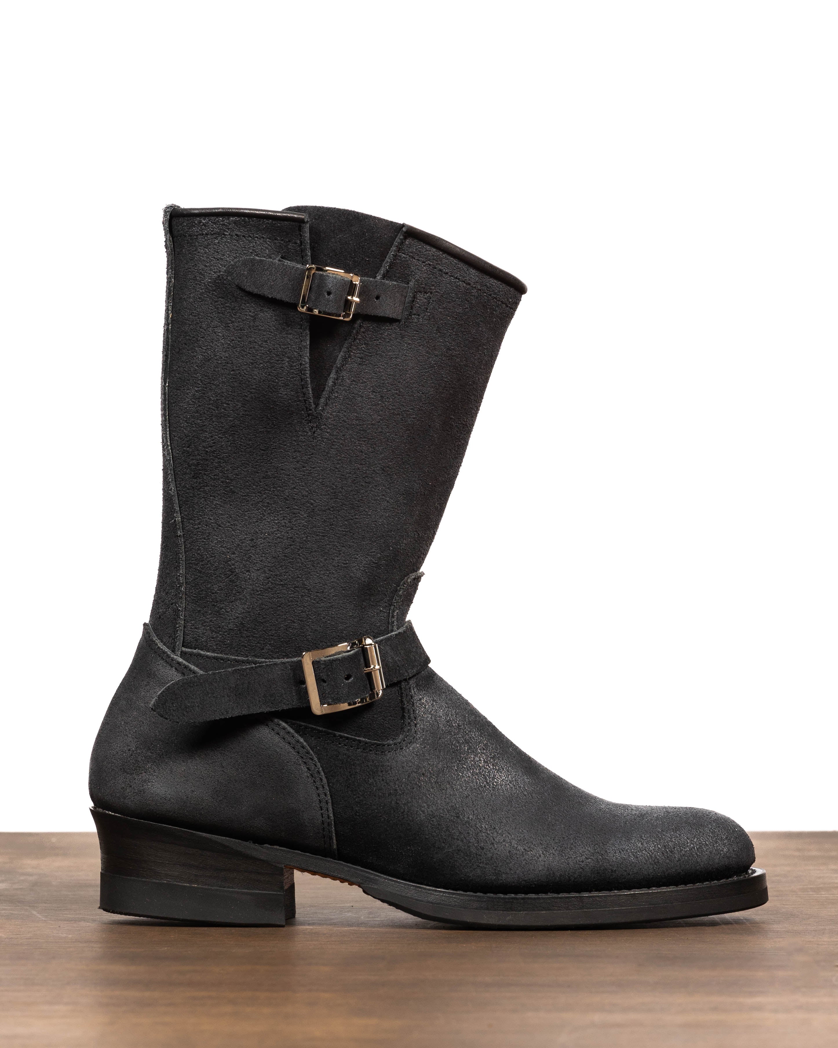 Attractions Suede Engineer Boot - Black - Standard & Strange