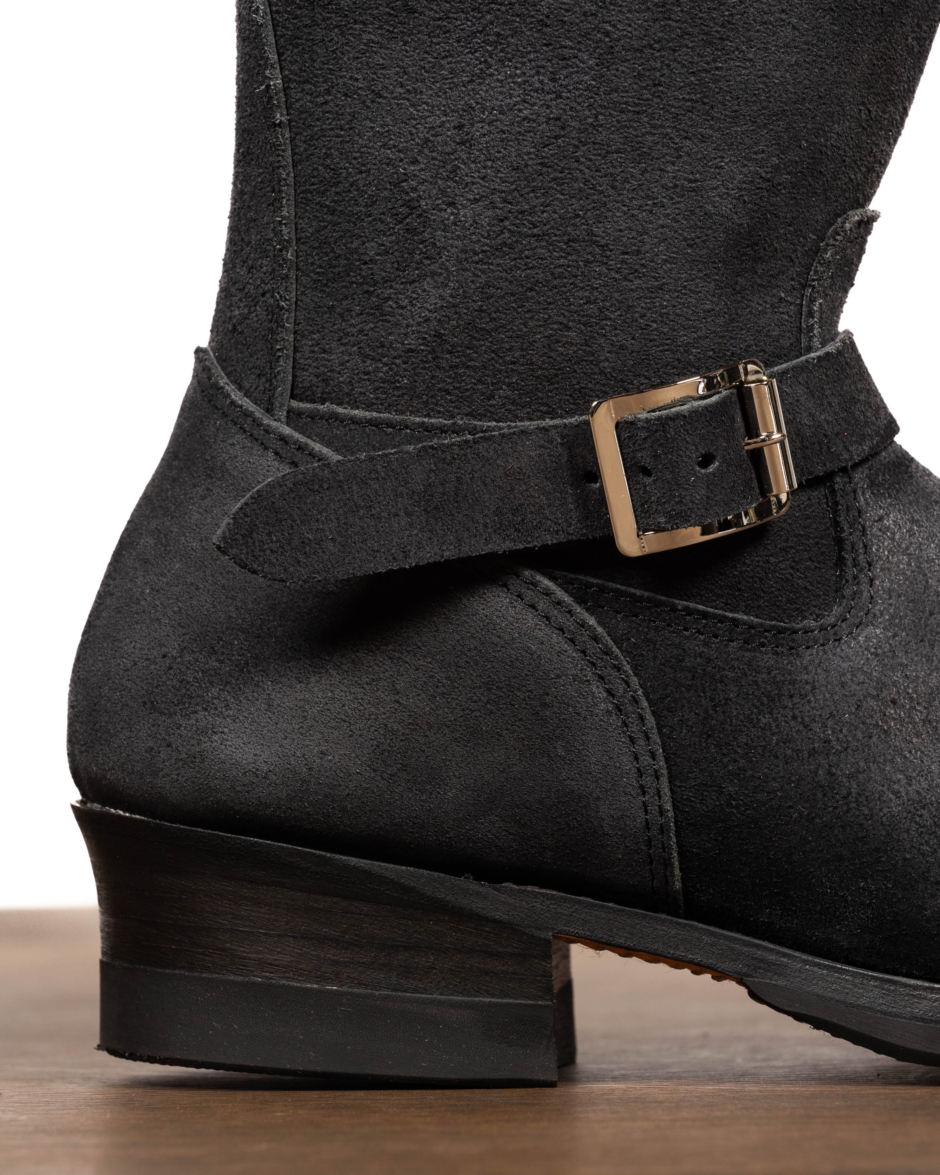 Attractions Suede Engineer Boot - Black - Standard & Strange