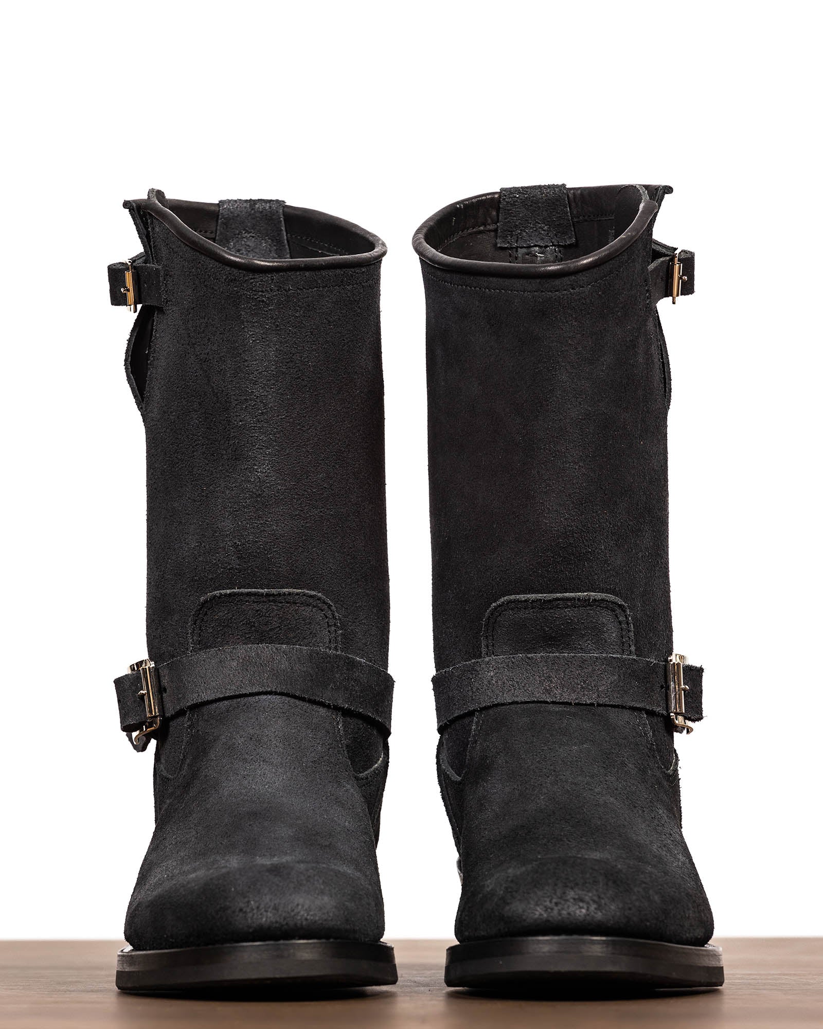 Attractions Suede Engineer Boot - Black - Standard & Strange