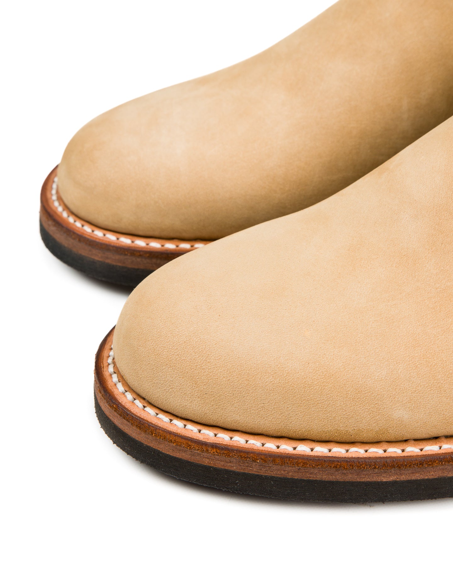 Attractions Suede Engineer Boot - Sand Beige Nubuck - Standard & Strange