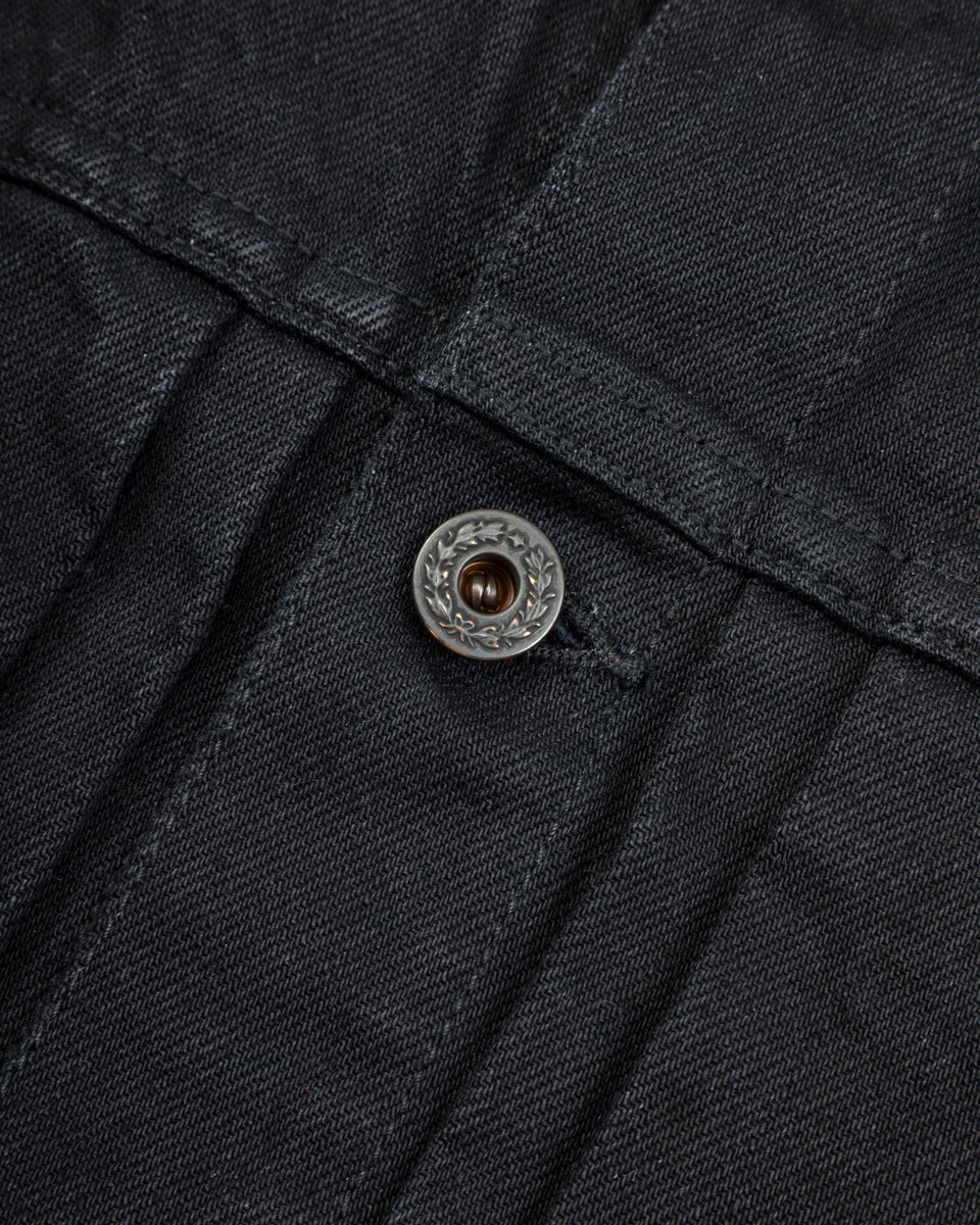 Black Sign 15oz Black Denim Pleats Jacket - Standard & Strange