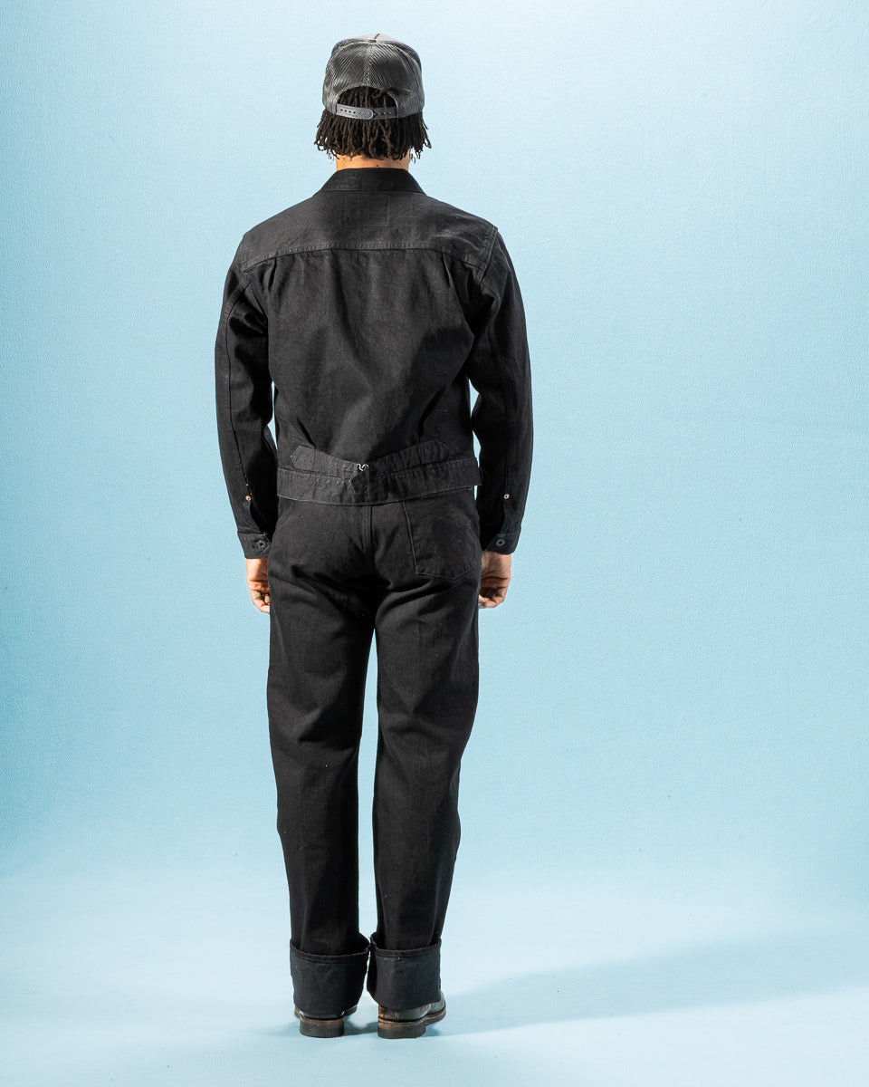 Black Sign 15oz Black Denim Pleats Jacket - Standard & Strange