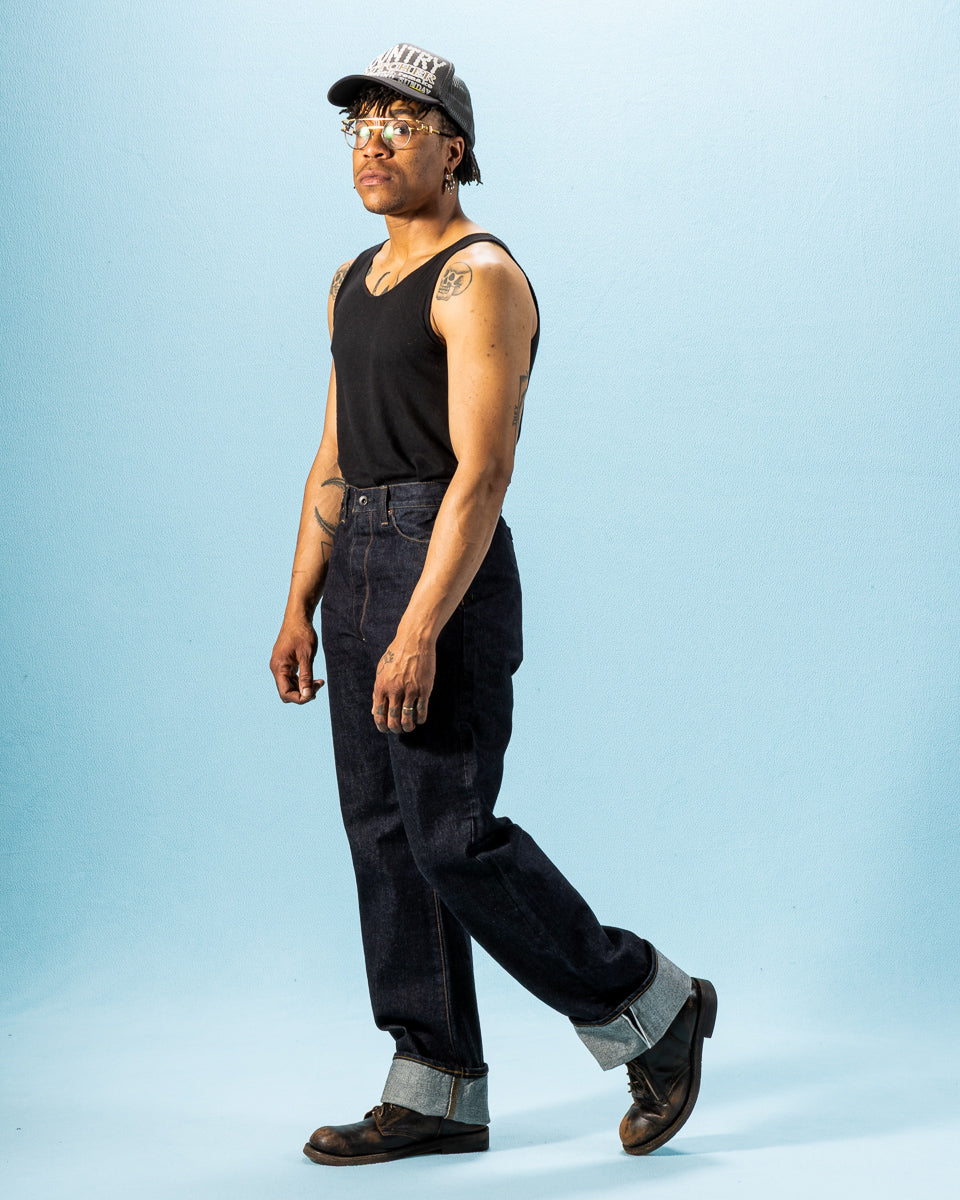 Black Sign 15oz Vocalion Waist Overalls - Dark Indigo - Standard & Strange