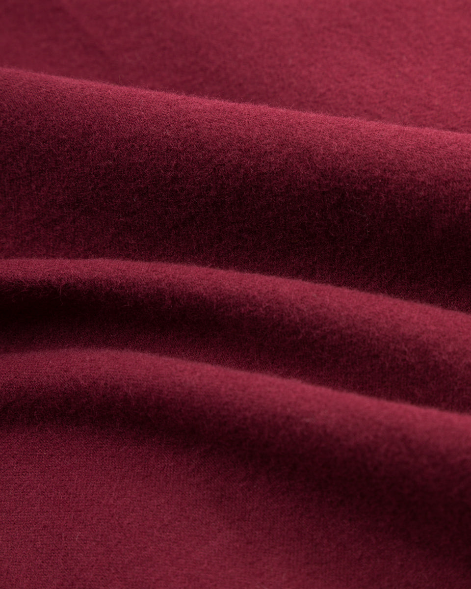 Black Sign 1920s Cow Boy Flannel Shirt - Bordeaux - Standard & Strange