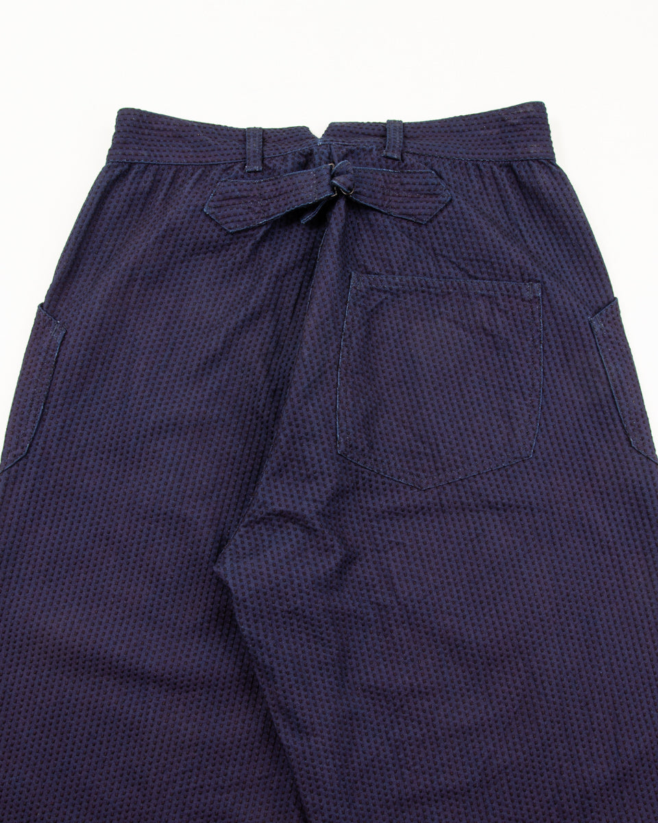 Black Sign 1920s "Sashiko" Montgomery Trousers - Deep Indigo - Standard & Strange