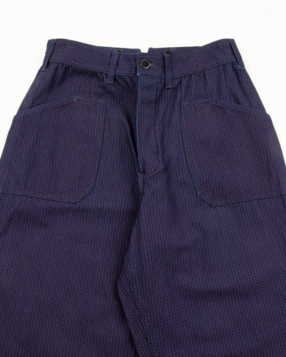 Black Sign 1920s "Sashiko" Montgomery Trousers - Deep Indigo - Standard & Strange
