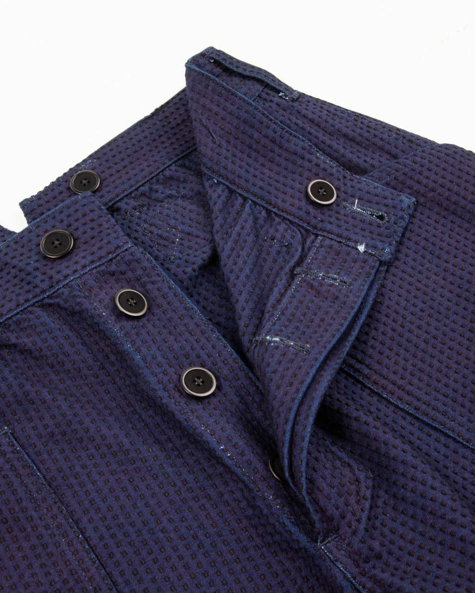 Black Sign 1920s "Sashiko" Montgomery Trousers - Deep Indigo - Standard & Strange