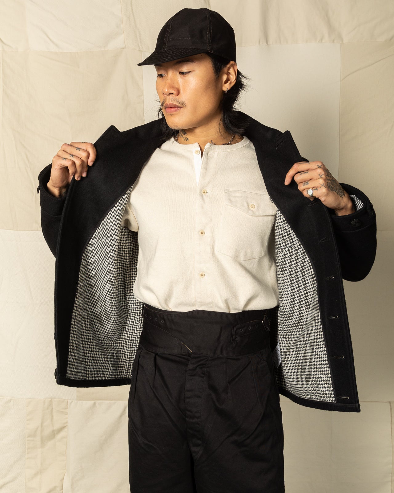 Black Sign 1930s 2-Tone Sports Jacket - Rat Gray Ombre Check - Standard & Strange