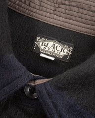 Black Sign 1930s Prison Border Pigpen Shirts - Deep Navy x Mat Black - Standard & Strange