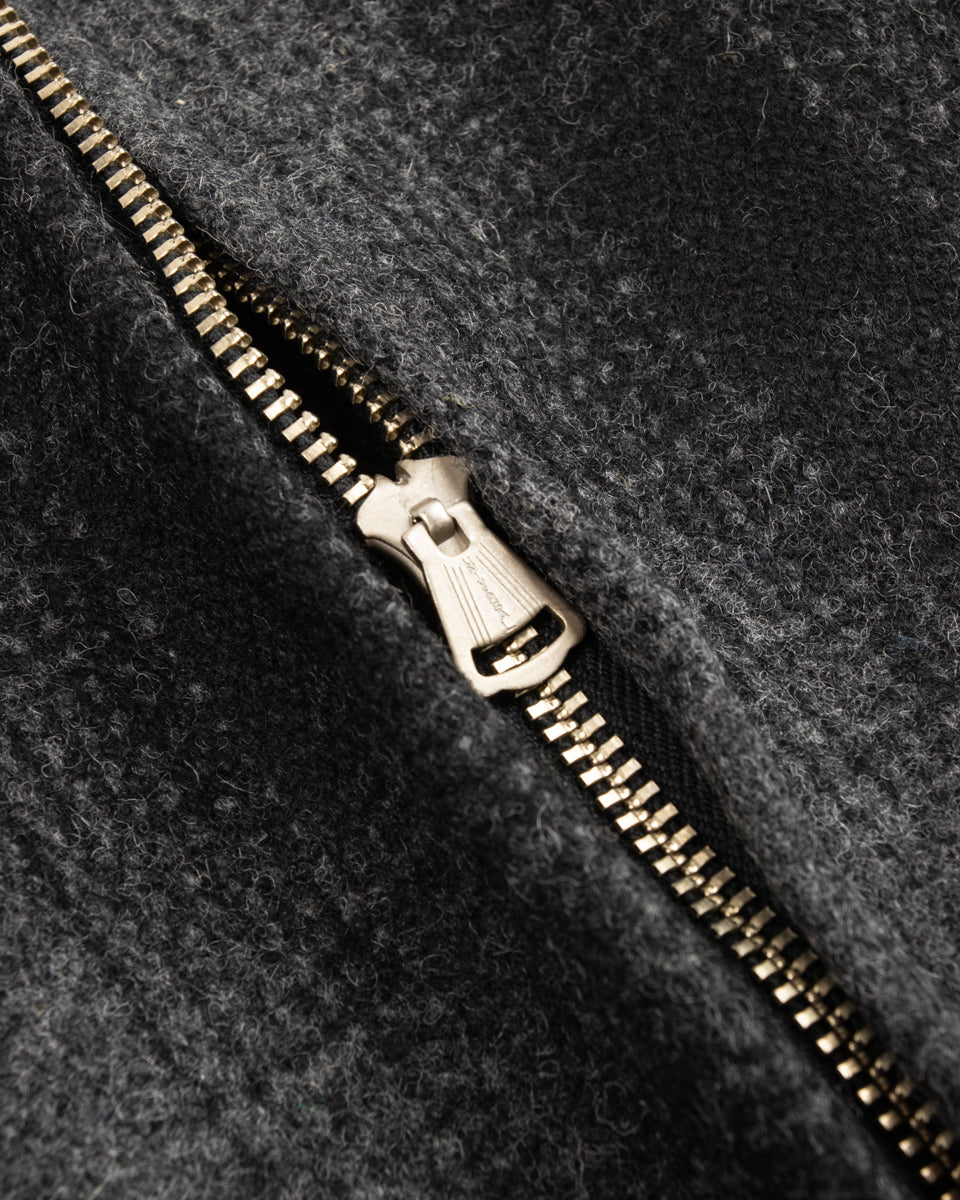 Black Sign 1940s 2-Way Field Jacket - Rat Gray Ombre Check - Standard & Strange