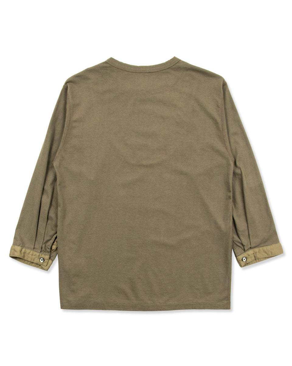 Black Sign 3/4 Sleeve Double Breasted Underwear - Soldier Green - Standard & Strange