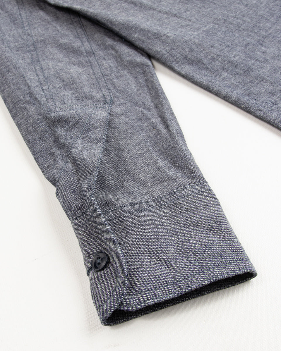 Black Sign 6.5oz Chambray US Navy Shirts - Royal Navy - Standard & Strange