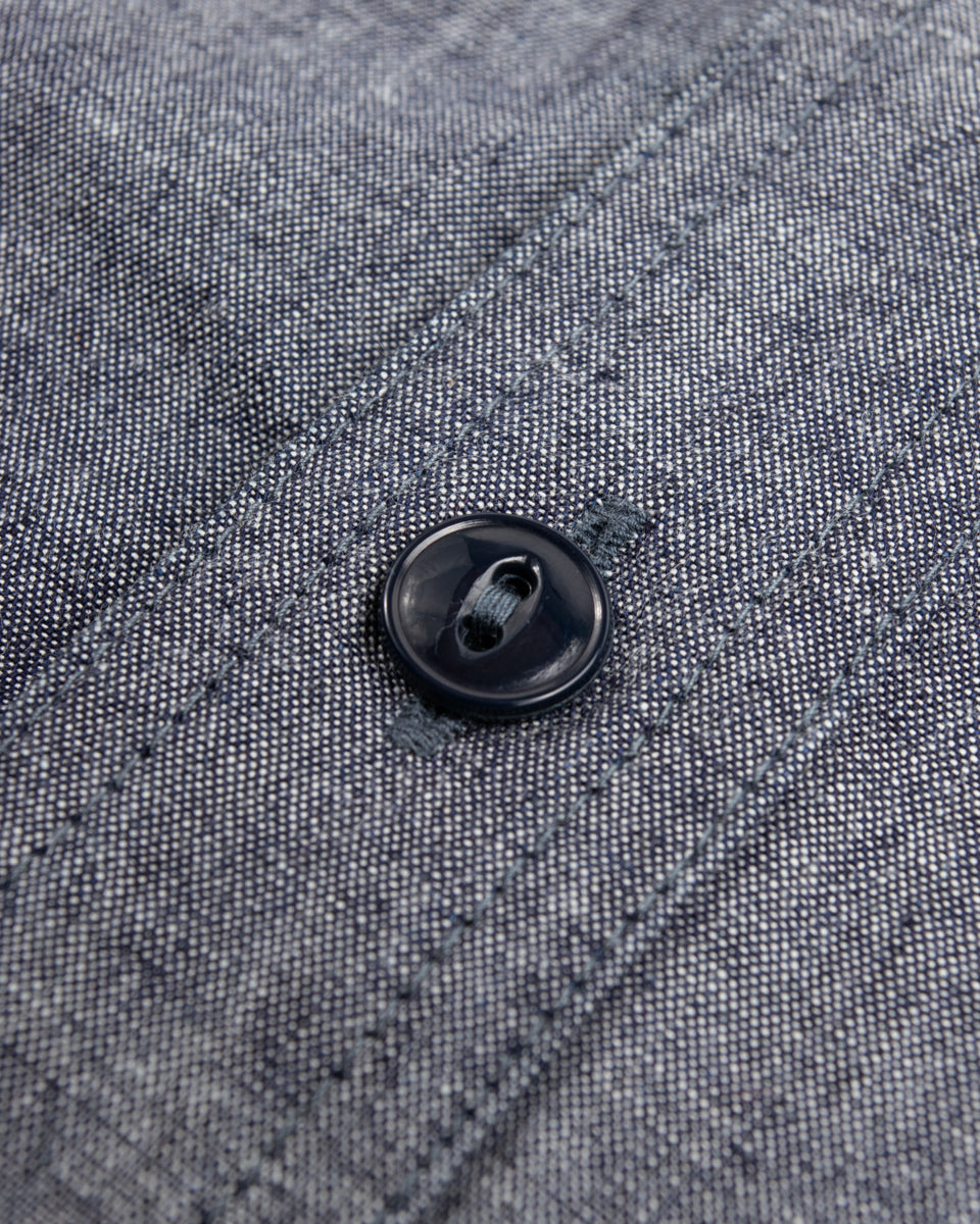 Black Sign 6.5oz Chambray US Navy Shirts - Royal Navy - Standard & Strange