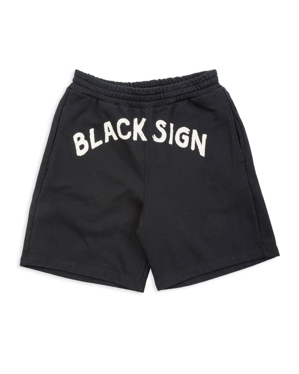 Black Sign BS Boxercise Shorts - Midnight Black - Standard & Strange
