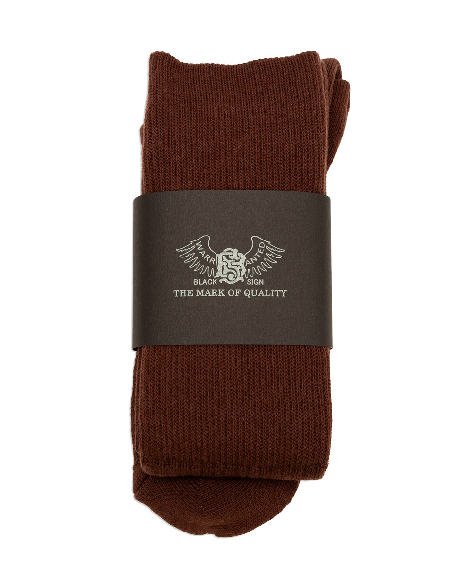 Black Sign BS Fit Boot Socks - Old Brown - Standard & Strange
