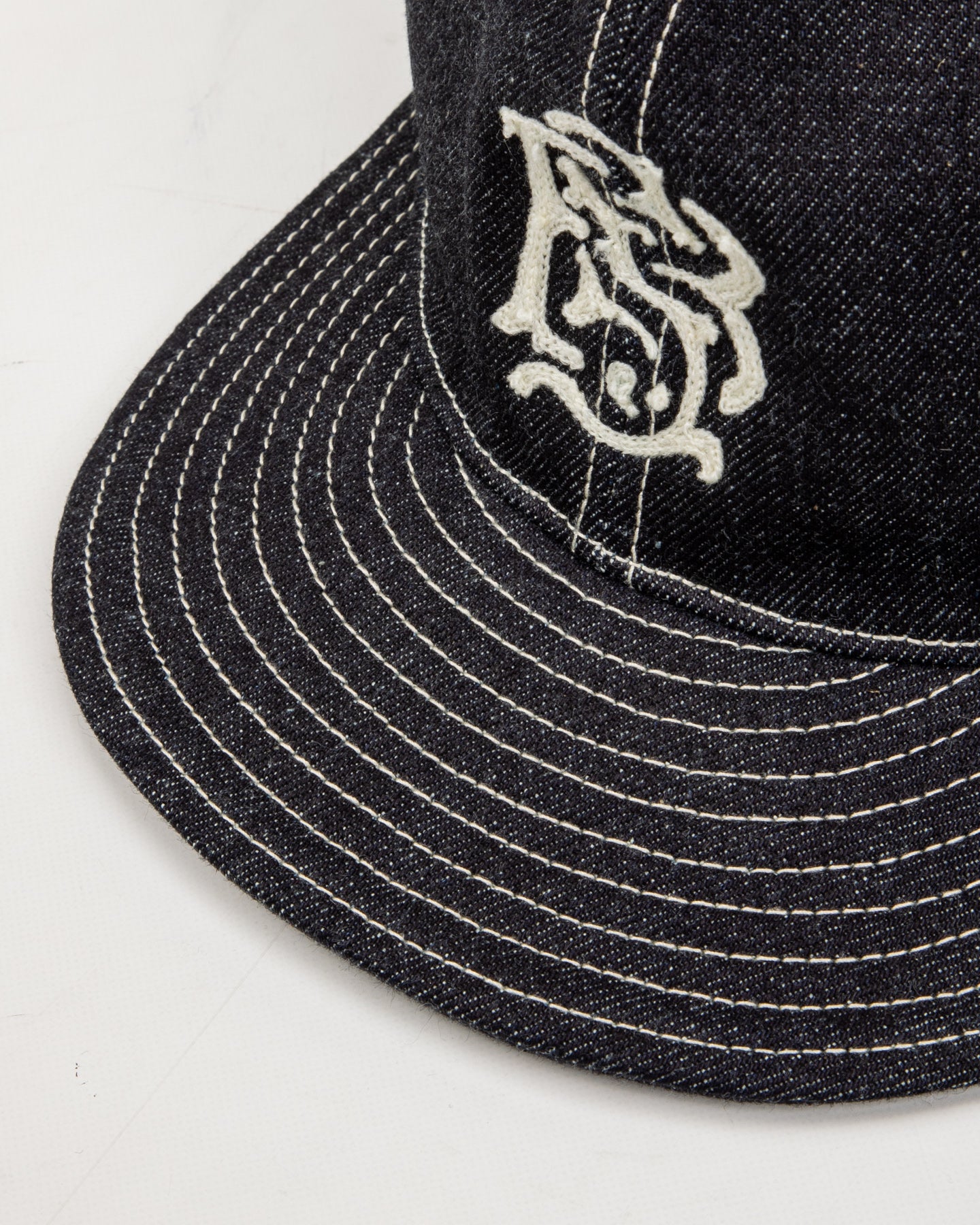 Black Sign BS Trucker Cap - Indigo Denim - Standard & Strange
